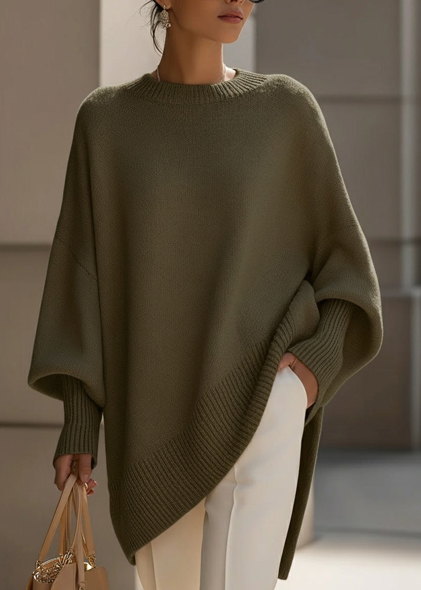 Women's Soft Acrylic Knit Jumper | Relaxed Oversized Batwing Sweater | Cozy Winter Fashion 7