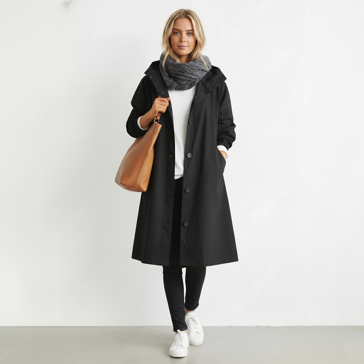 Women's Waterproof Hooded Trench Coat | Cotton | Elegant Winter Jacket