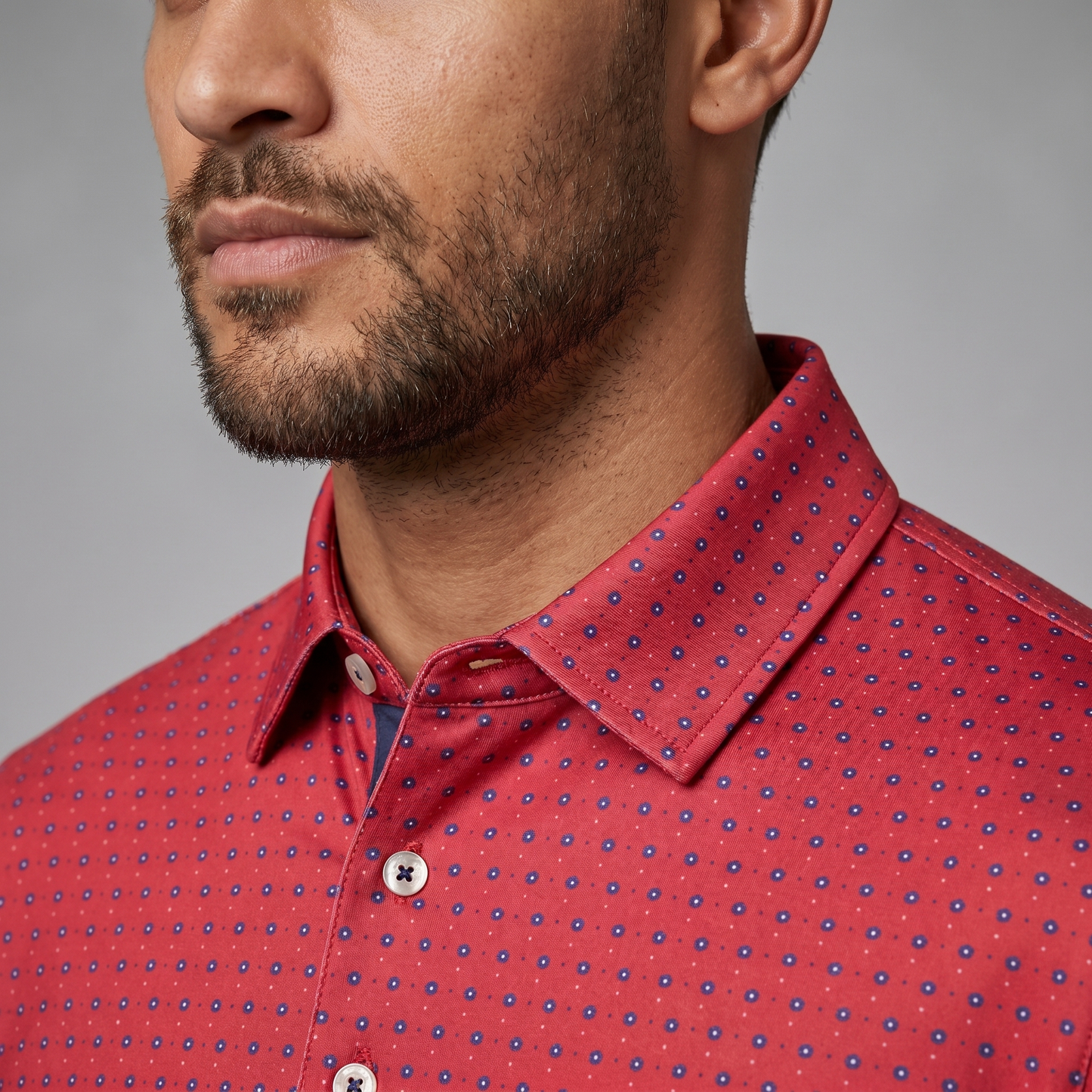 Men's Lightweight Polyester Spandex Golf Polo | Moisture-Wicking Quick-Dry Shirt