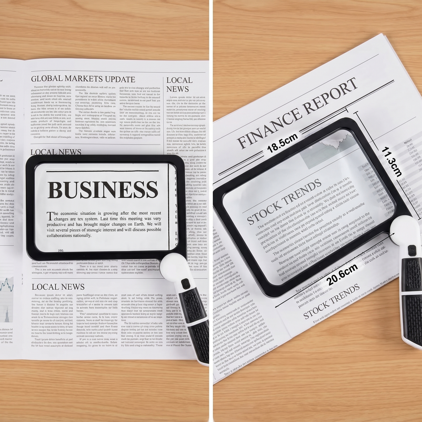 LED Handheld Magnifying Glass | 5x Magnification for Enhanced Reading