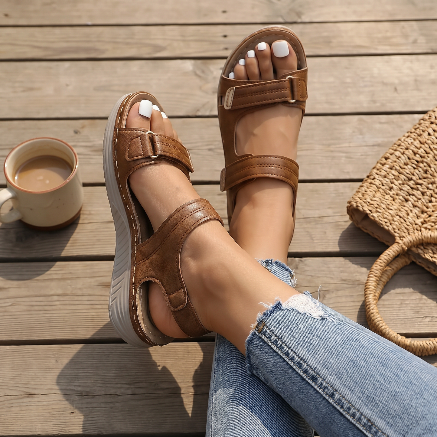Everyday Women's Orthopedic Sandals | Cushioned Adjustable Strap