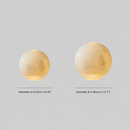 Lunara | Stylish Modern Moon Globe Standing Floor Lamp with Marble Base