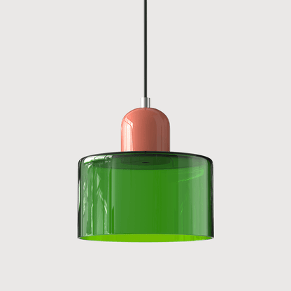 VibrantGlass | Elegant Colorful Bauhaus Glass Pendant Light Fixture