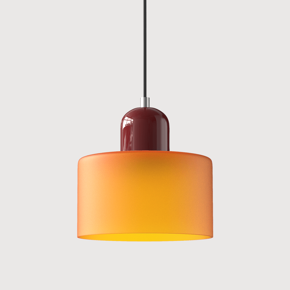 VibrantGlass | Elegant Colorful Bauhaus Glass Pendant Light Fixture