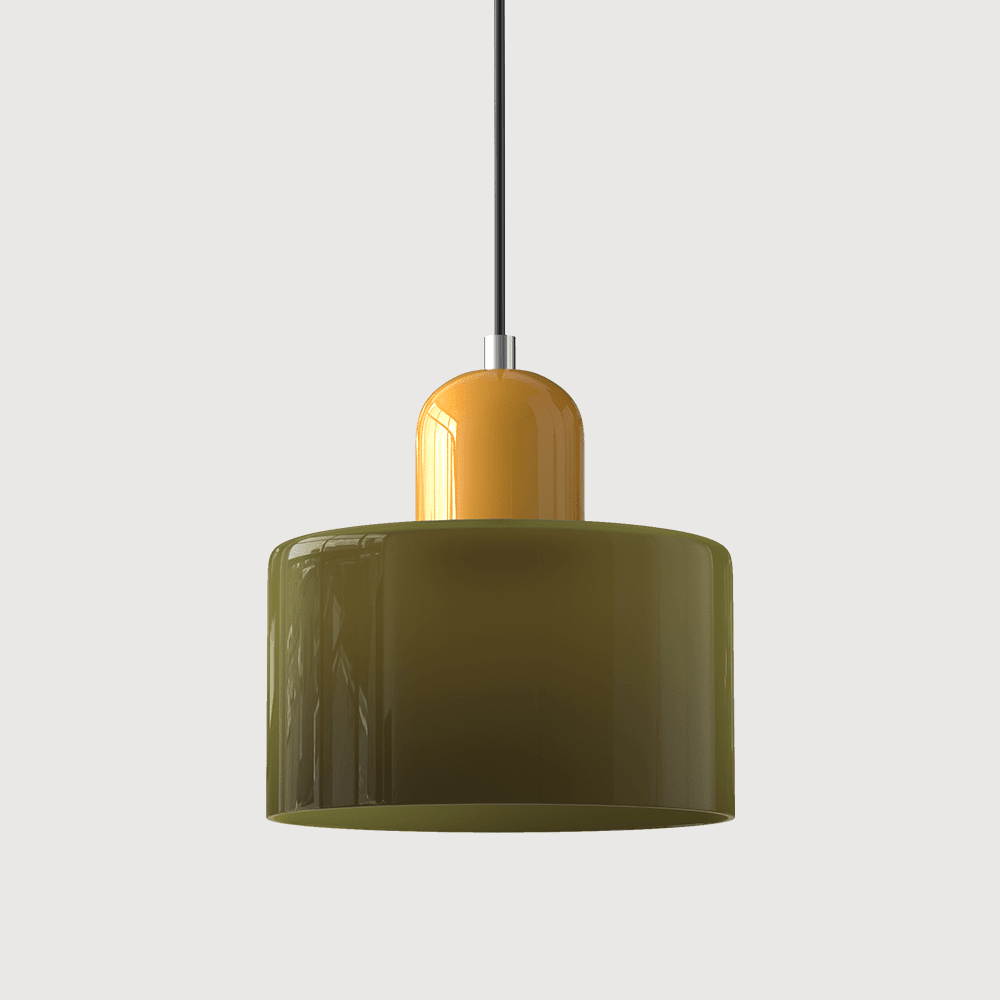 VibrantGlass | Elegant Colorful Bauhaus Glass Pendant Light Fixture