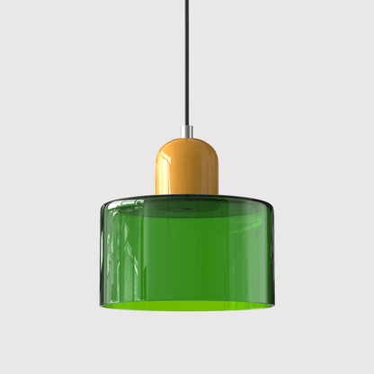 VibrantGlass | Elegant Colorful Bauhaus Glass Pendant Light Fixture