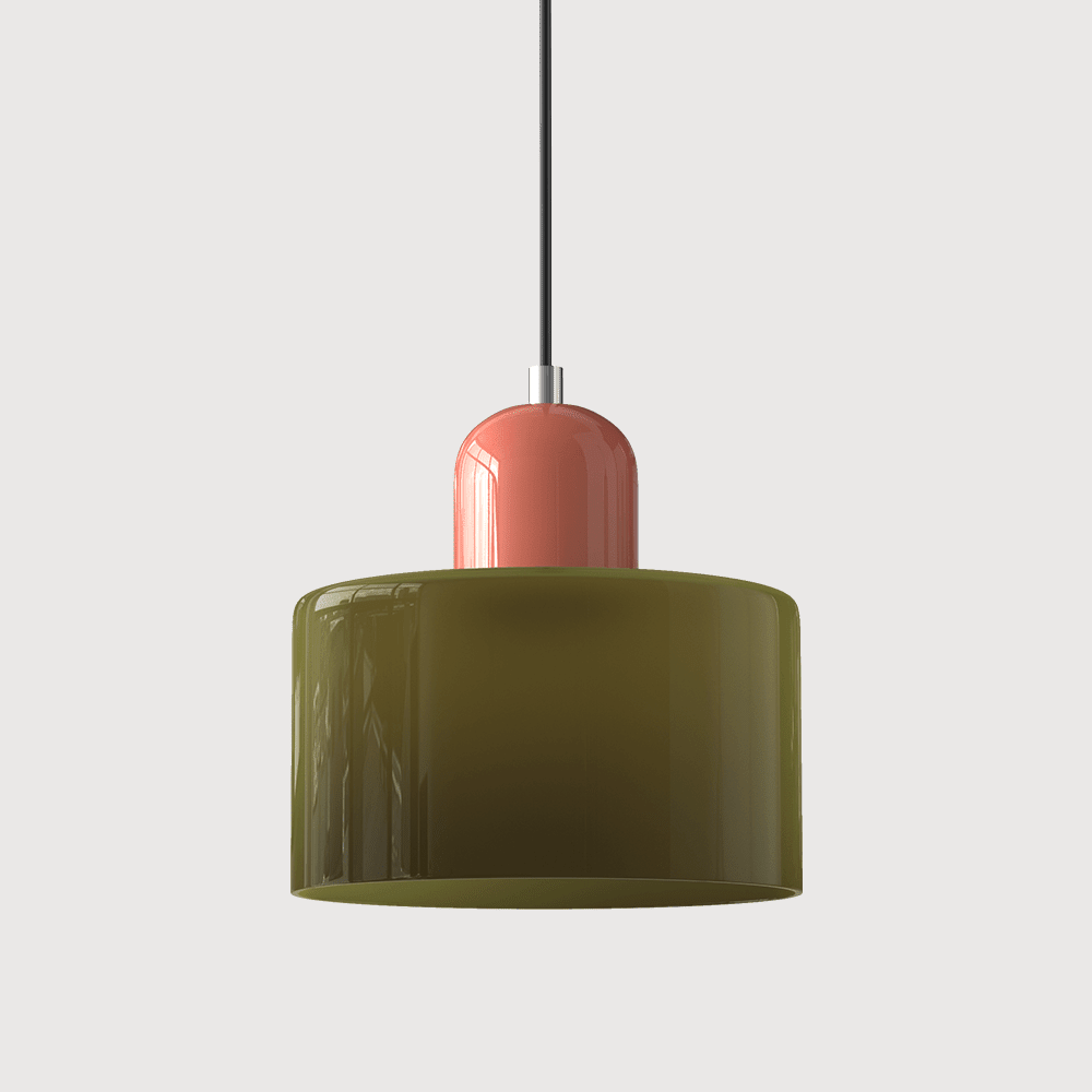 VibrantGlass | Elegant Colorful Bauhaus Glass Pendant Light Fixture