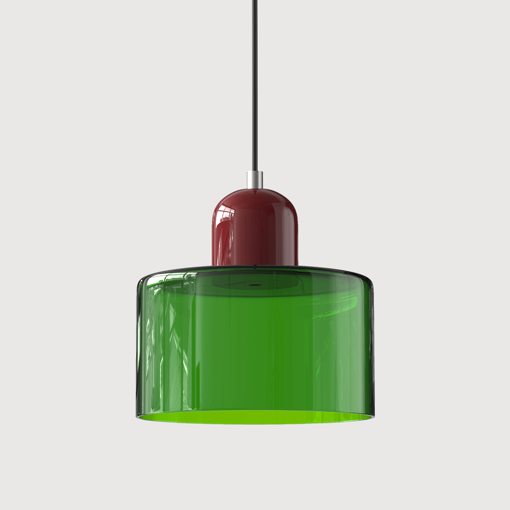 VibrantGlass | Elegant Colorful Bauhaus Glass Pendant Light Fixture