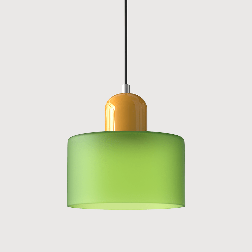 VibrantGlass | Elegant Colorful Bauhaus Glass Pendant Light Fixture