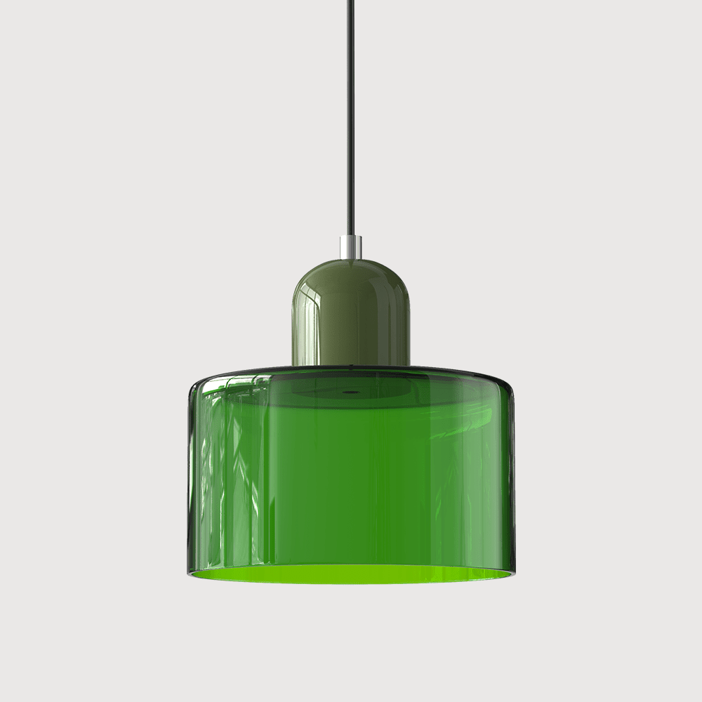 VibrantGlass | Elegant Colorful Bauhaus Glass Pendant Light Fixture