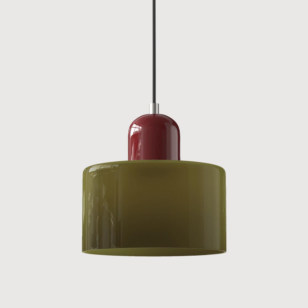 VibrantGlass | Elegant Colorful Bauhaus Glass Pendant Light Fixture