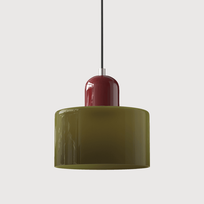 VibrantGlass | Elegant Colorful Bauhaus Glass Pendant Light Fixture