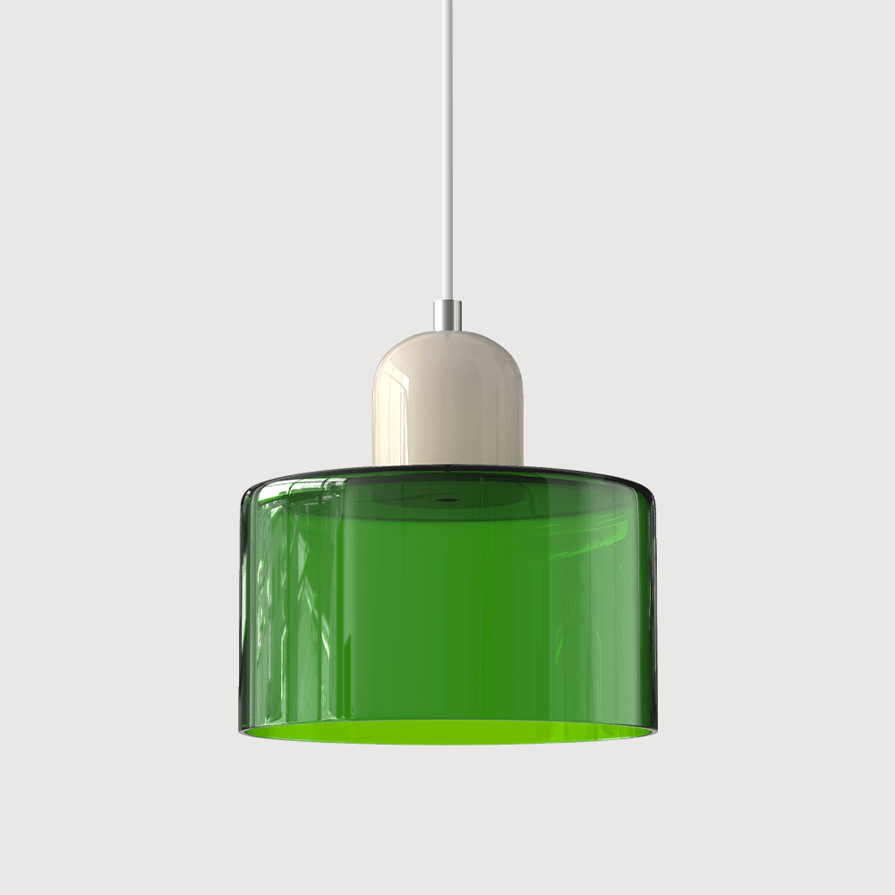 VibrantGlass | Elegant Colorful Bauhaus Glass Pendant Light Fixture