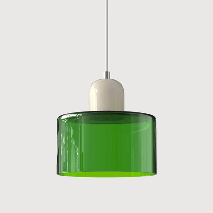 VibrantGlass | Elegant Colorful Bauhaus Glass Pendant Light Fixture
