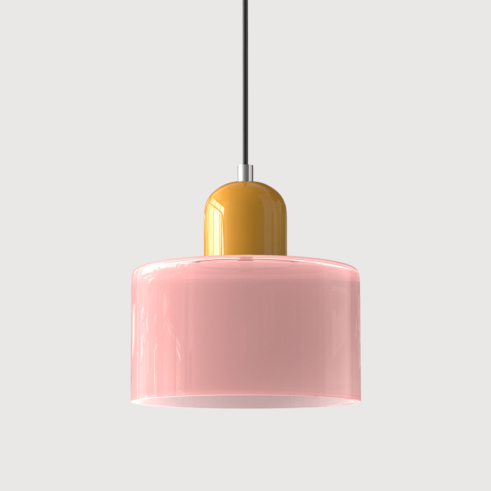 VibrantGlass | Elegant Colorful Bauhaus Glass Pendant Light Fixture