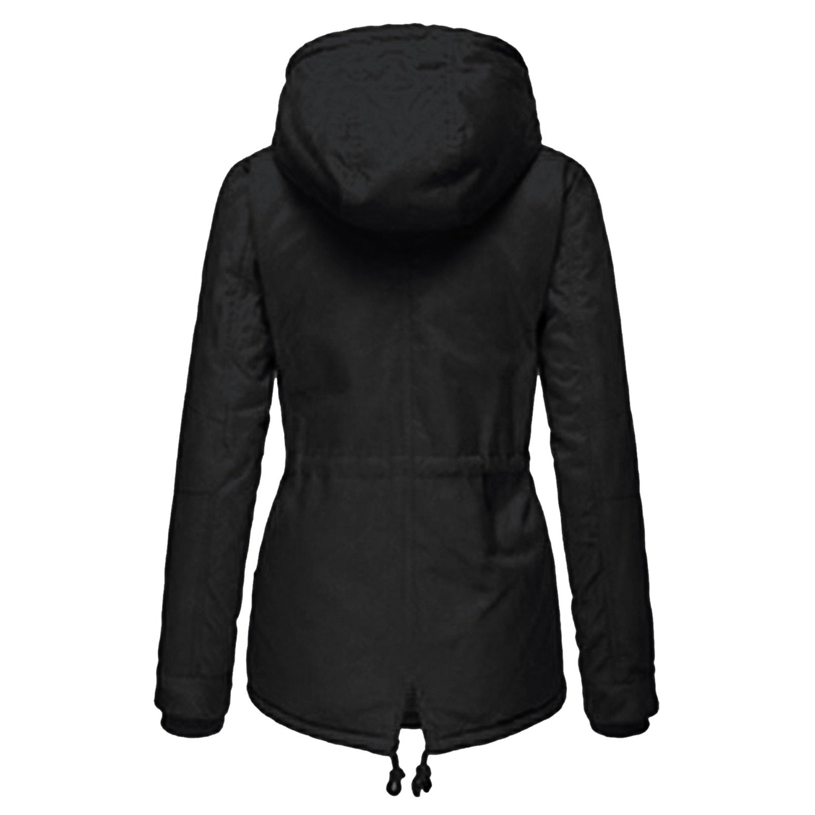 Women's Polyester Fleece Lined Parka Jacket | Cozy Insulated Hooded Winter Coat 1