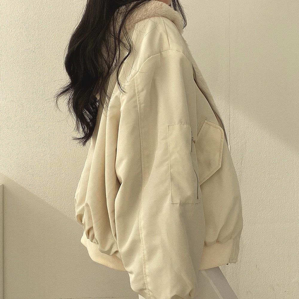 Women's Premium Fleece Lined Reversible Bomber Jacket | Stylish Lightweight Winter Outerwear 5