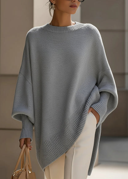 Women's Soft Acrylic Knit Jumper | Relaxed Oversized Batwing Sweater | Cozy Winter Fashion 5