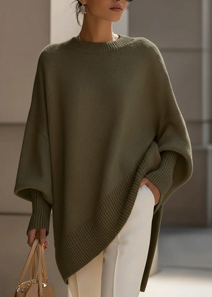 Women's Soft Acrylic Knit Jumper | Relaxed Oversized Batwing Sweater | Cozy Winter Fashion 7