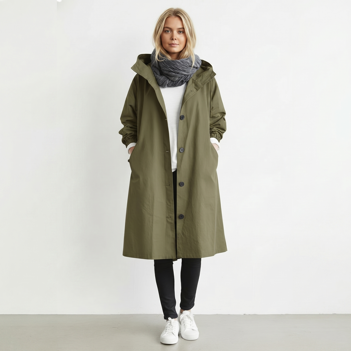 Women's Waterproof Hooded Trench Coat | Cotton | Elegant Winter Jacket