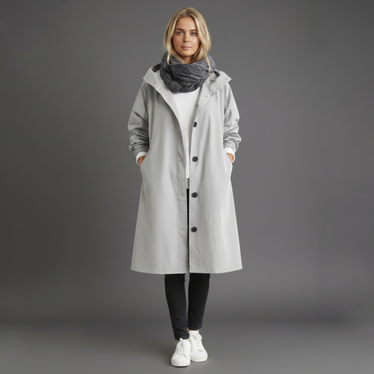 Women's Waterproof Hooded Trench Coat | Cotton | Elegant Winter Jacket