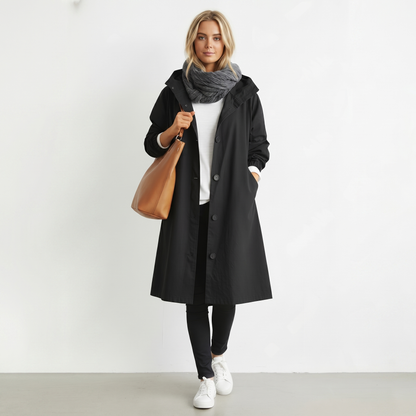 Women's Waterproof Hooded Trench Coat | Cotton | Elegant Winter Jacket