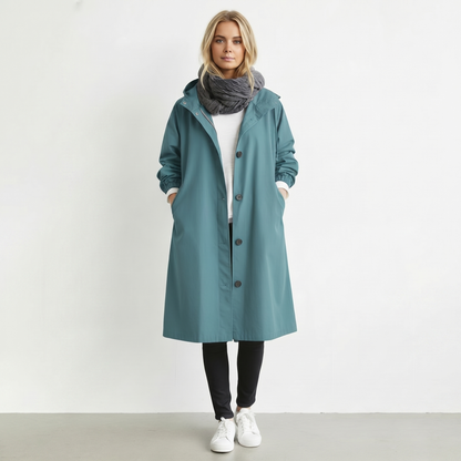 Women's Waterproof Hooded Trench Coat | Cotton | Elegant Winter Jacket