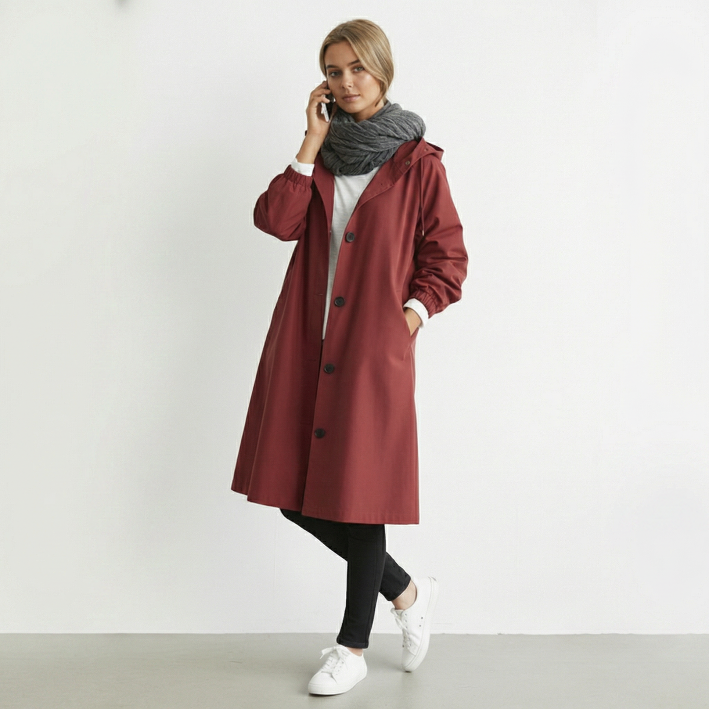 Women's Waterproof Hooded Trench Coat | Cotton | Elegant Winter Jacket