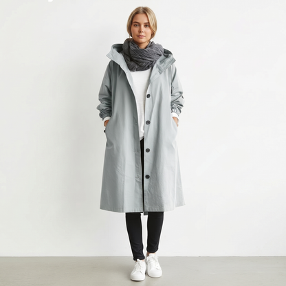 Women's Waterproof Hooded Trench Coat | Cotton | Elegant Winter Jacket