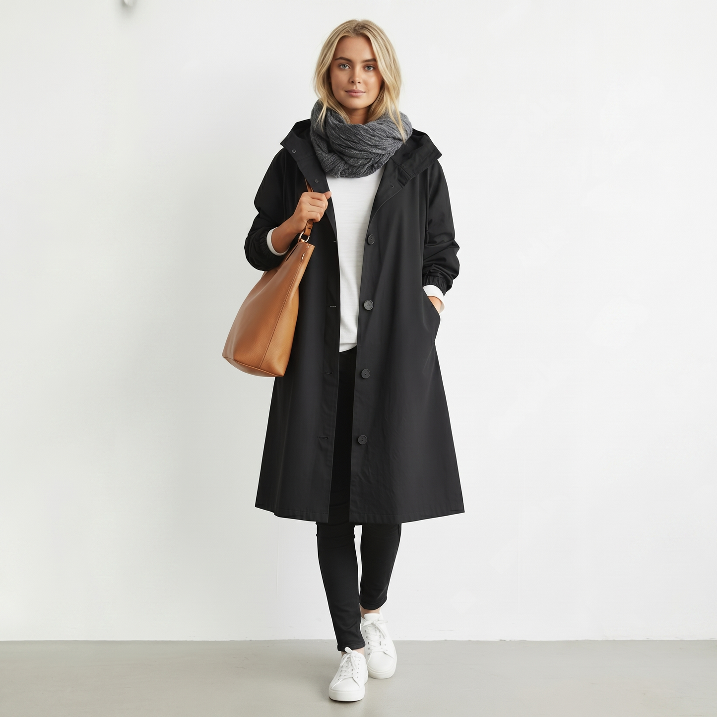 Women's Waterproof Hooded Trench Coat | Cotton | Elegant Winter Jacket