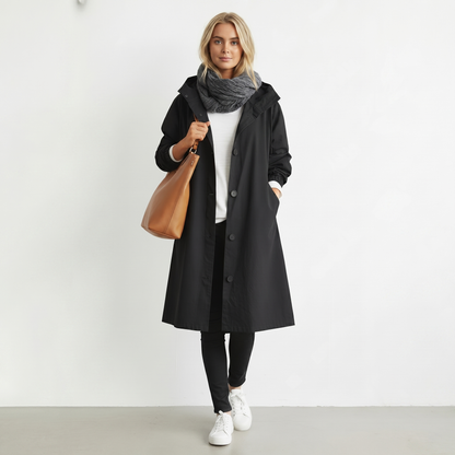 Women's Waterproof Hooded Trench Coat | Cotton | Elegant Winter Jacket