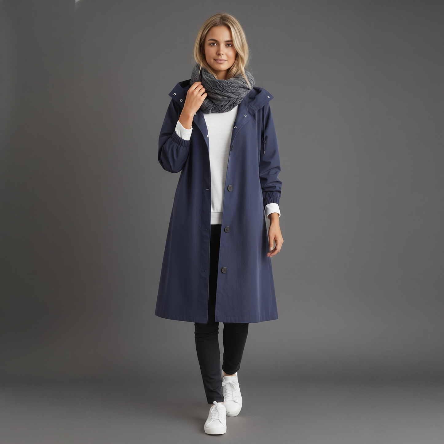 Women's Waterproof Hooded Trench Coat | Cotton | Elegant Winter Jacket