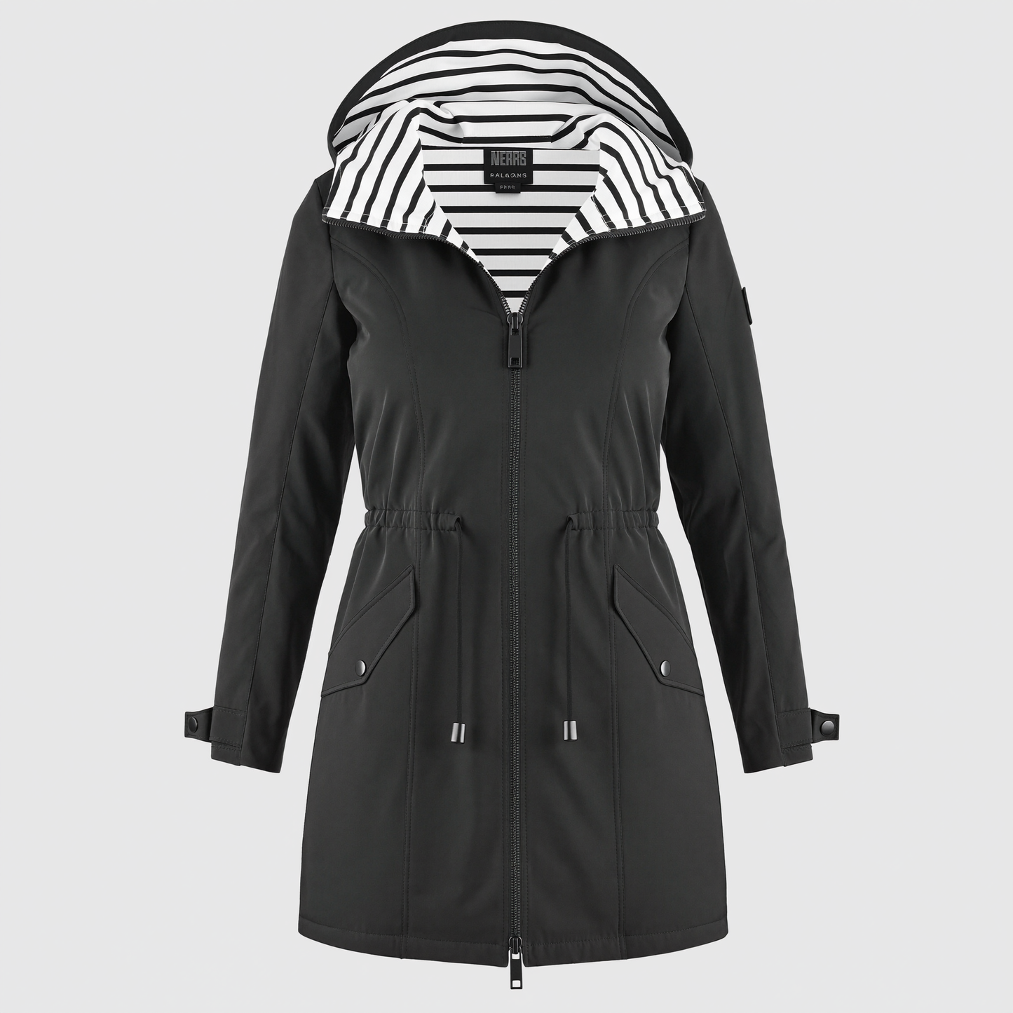 Women's Lightweight Weatherproof Polyester Coat | Stylish Hooded Jacket for All Seasons