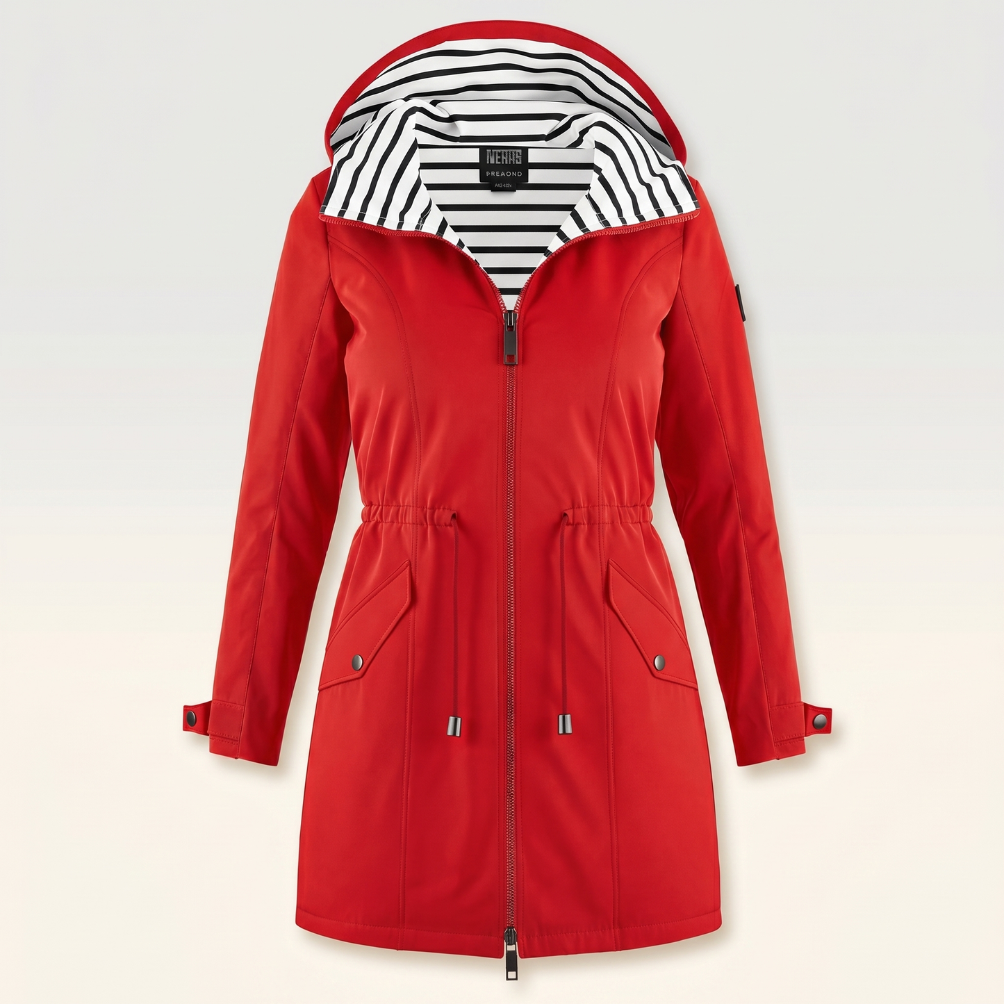 Women's Lightweight Weatherproof Polyester Coat | Stylish Hooded Jacket for All Seasons