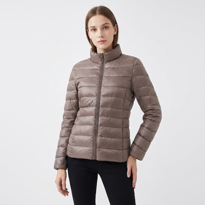 Women's Ultralight Down Puffer Jacket | Foldable Packable Winter Coat