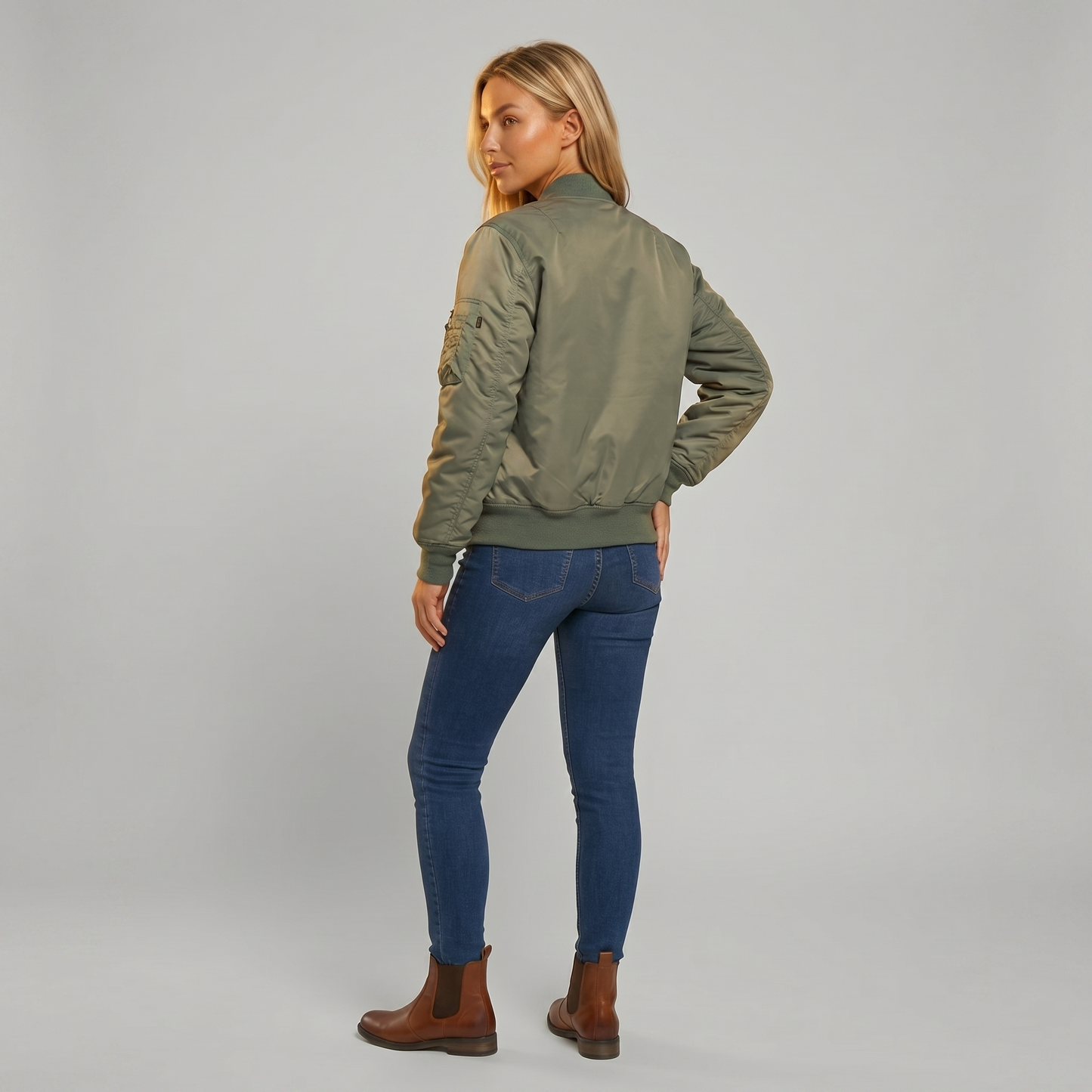Women's Classic High-Quality Bomber Jacket | Timeless Comfortable Everyday Outerwear