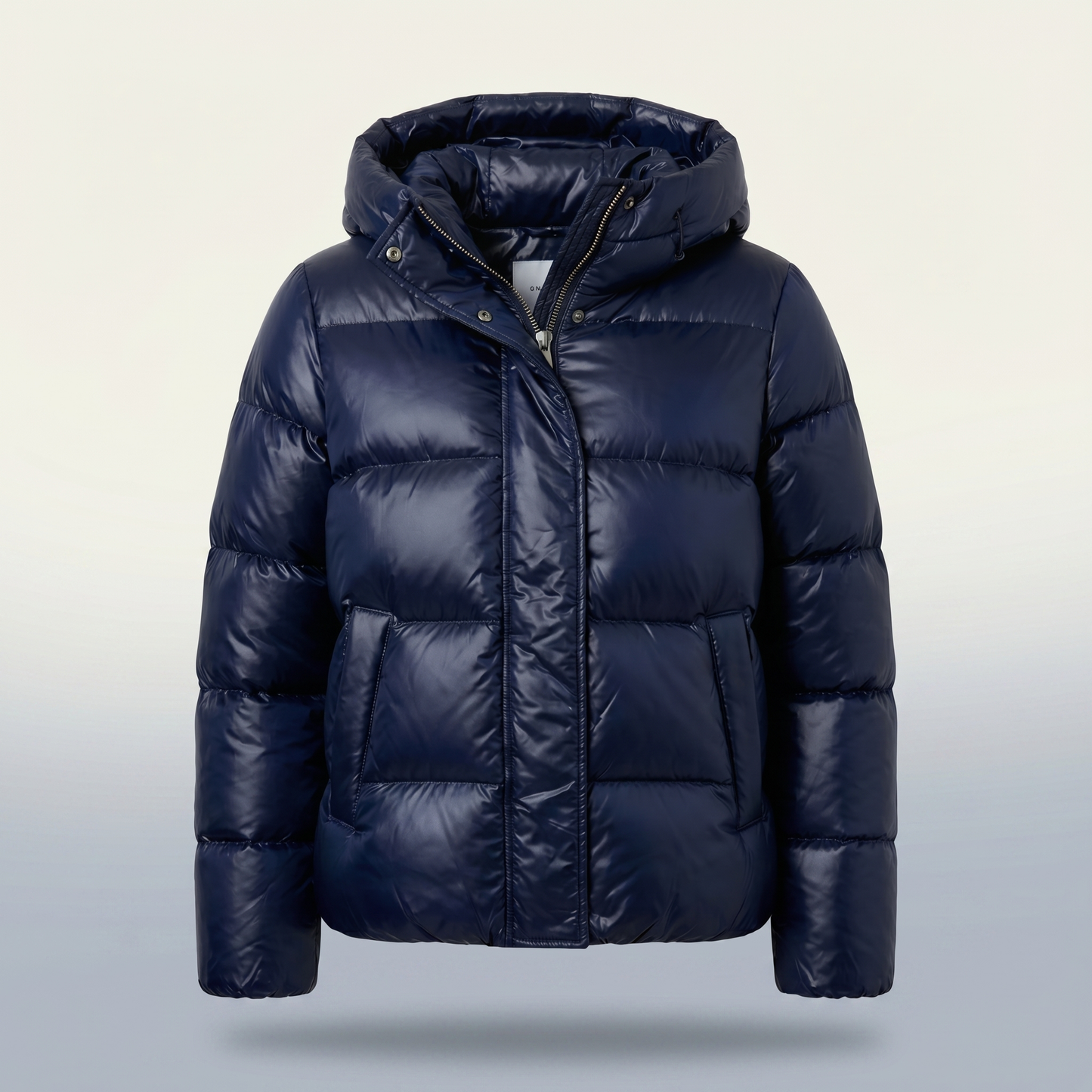 Women's Glossy Quilted Jacket | Stylish Short Hooded Puffer Coat for Cool Weather