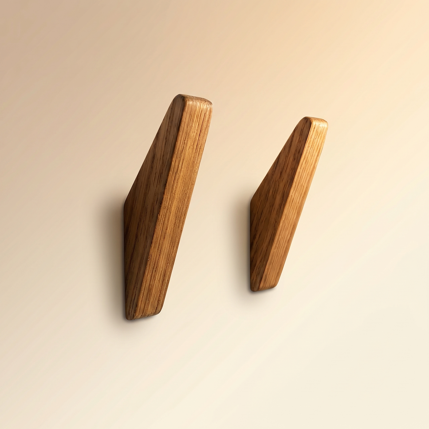 Wooden Wall Hooks | Set of 6 | Scandinavian Style