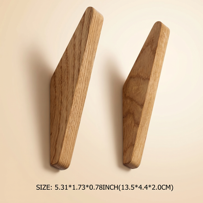 Wooden Wall Hooks | Set of 6 | Scandinavian Style