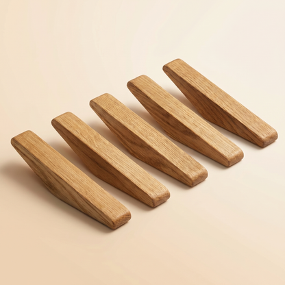 Wooden Wall Hooks | Set of 6 | Scandinavian Style