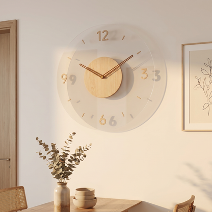 Wooden Wall Clock | Silent Quartz Movement | 30 cm & 35 cm