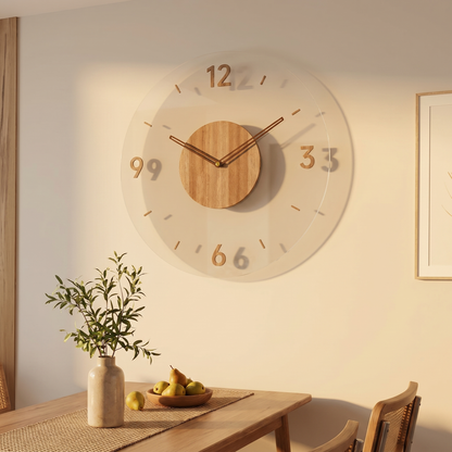 Wooden Wall Clock | Silent Quartz Movement | 30 cm & 35 cm