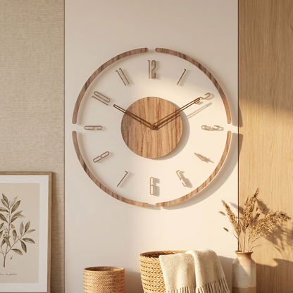 Wooden Wall Clock | Silent Quartz Movement | 30 cm & 35 cm