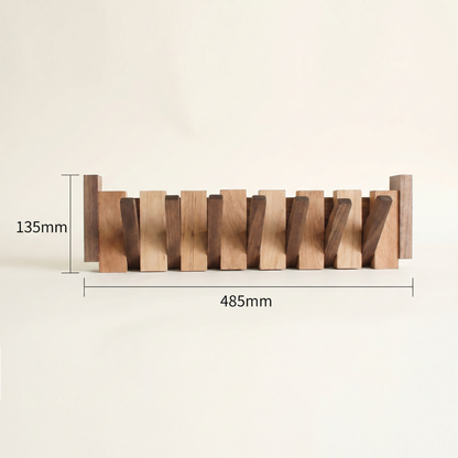 Piano Coat Hook | Wooden Wall Hanger | Artistic Hallway Storage