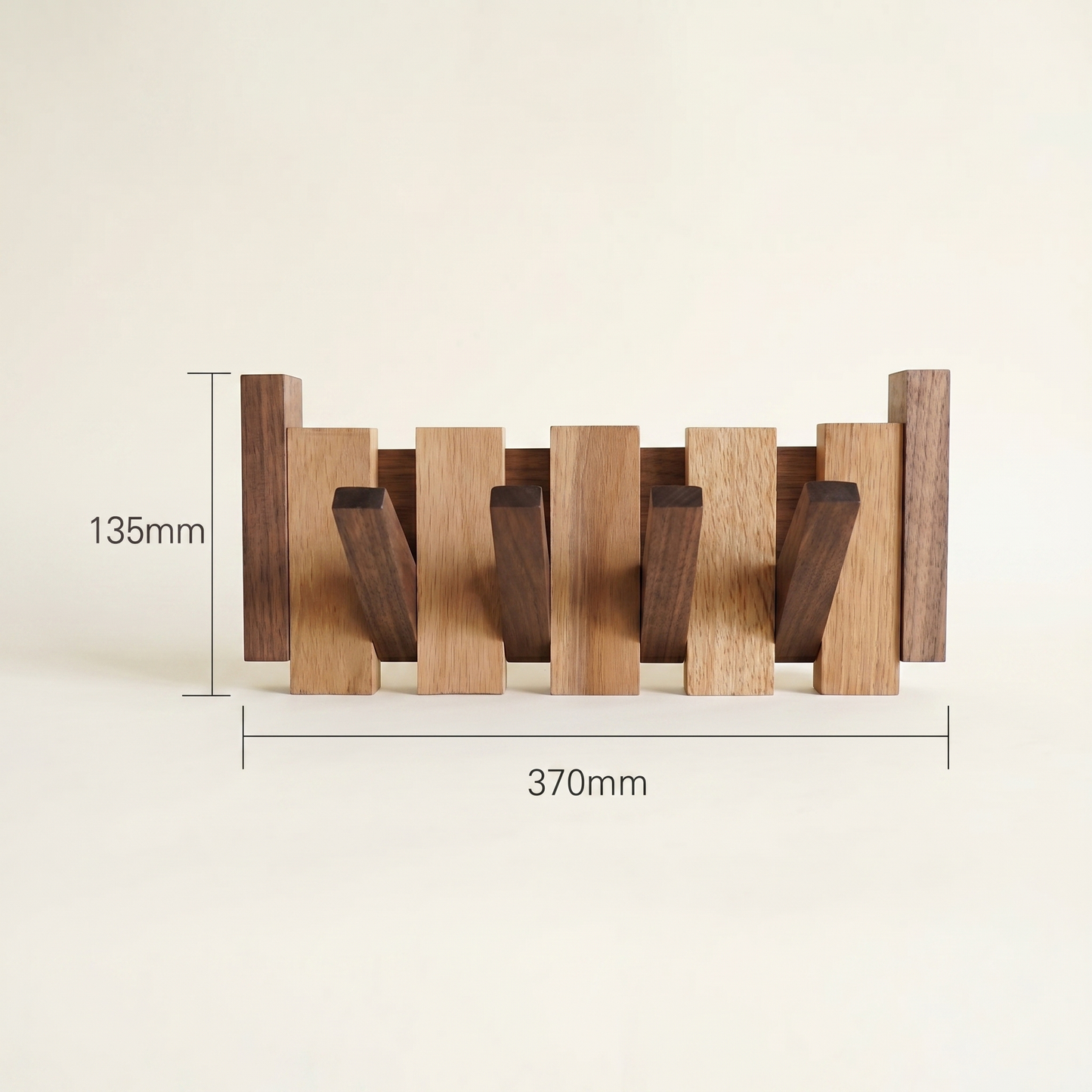 Piano Coat Hook | Wooden Wall Hanger | Artistic Hallway Storage