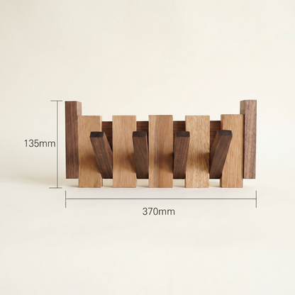 Piano Coat Hook | Wooden Wall Hanger | Artistic Hallway Storage