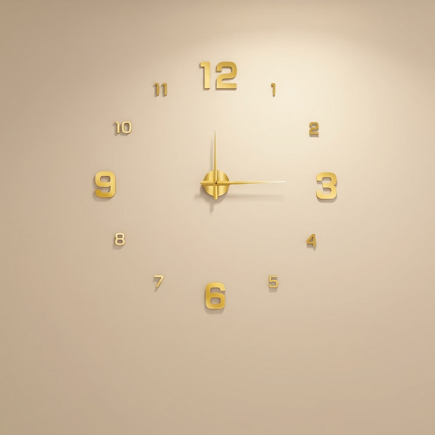 Oversized Metal Wall Clock | Silent Quartz Movement | Minimalist Desig