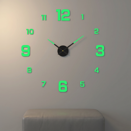 Oversized Metal Wall Clock | Silent Quartz Movement | Minimalist Desig
