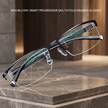 Intelligent Progressive Glasses | Multifocal Progressive Lenses with Photochromic Feature | Enhanced Vision for All Distances