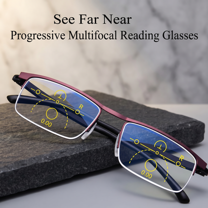 Intelligent Progressive Glasses | Multifocal Progressive Lenses with Photochromic Feature | Enhanced Vision for All Distances